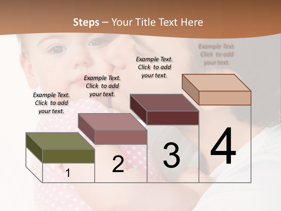 A Man Kissing A Baby On The Cheek PowerPoint Template