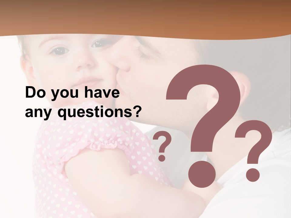 A Man Kissing A Baby On The Cheek PowerPoint Template