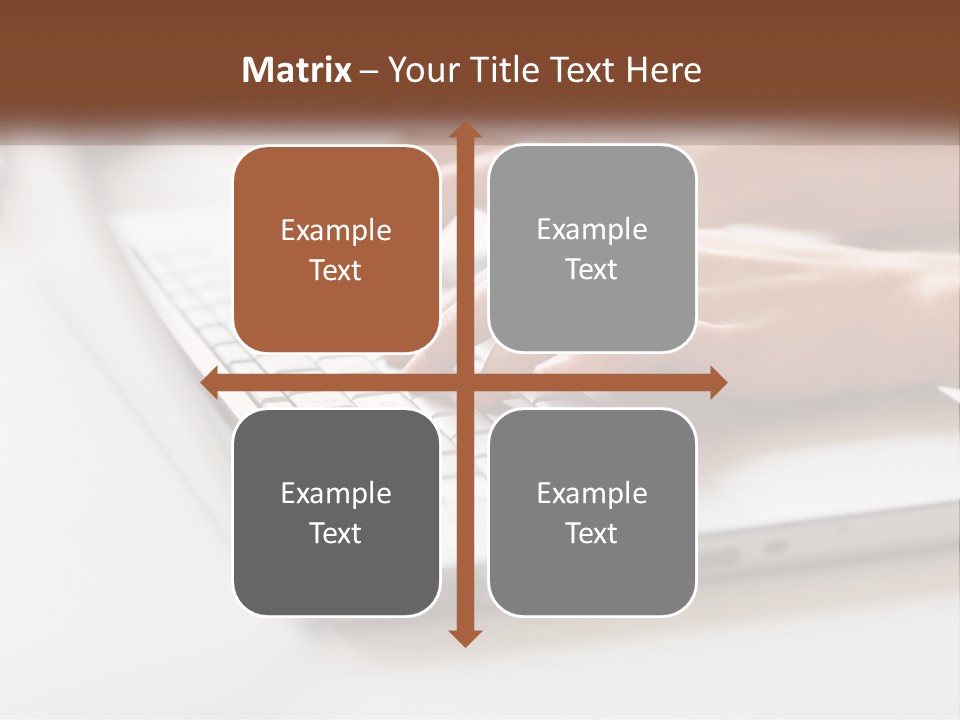 A Person Typing On A Laptop Computer PowerPoint Template