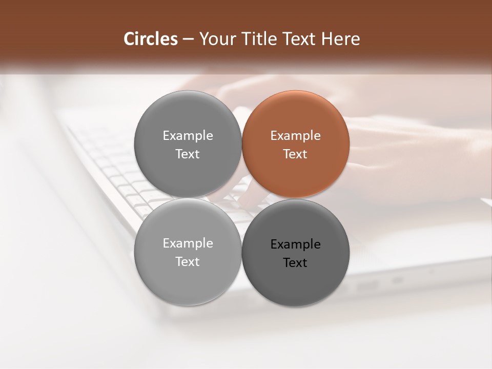 A Person Typing On A Laptop Computer PowerPoint Template