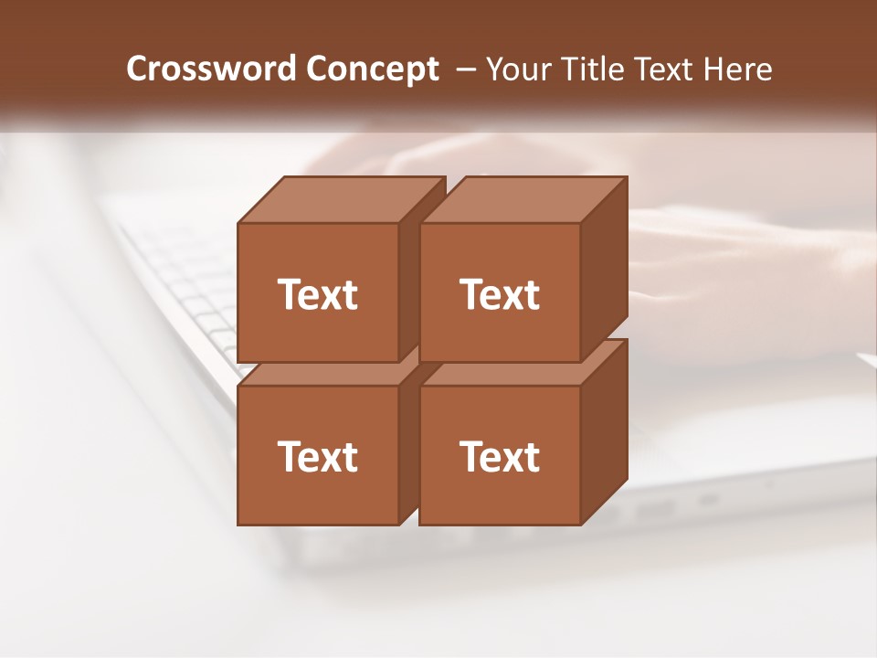 A Person Typing On A Laptop Computer PowerPoint Template