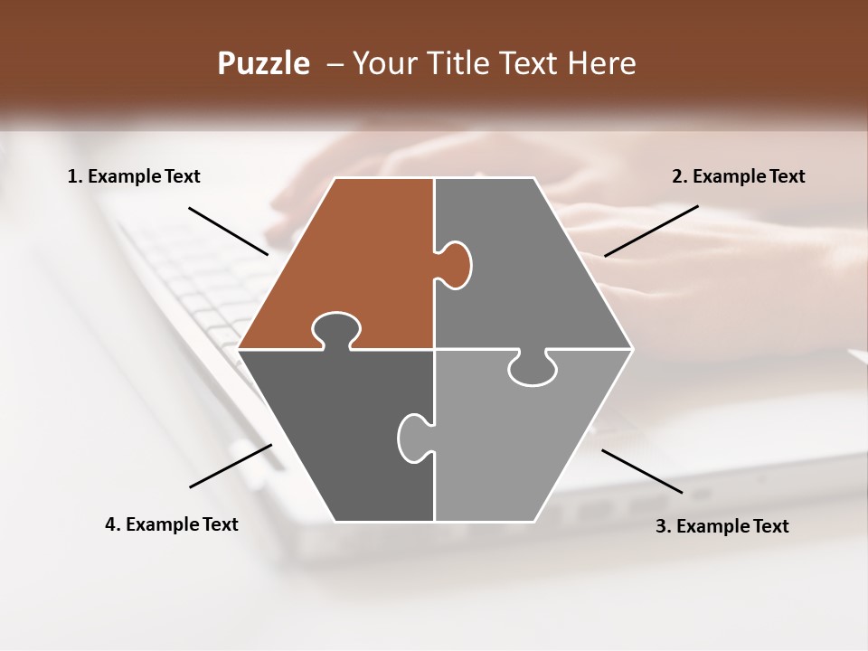 A Person Typing On A Laptop Computer PowerPoint Template