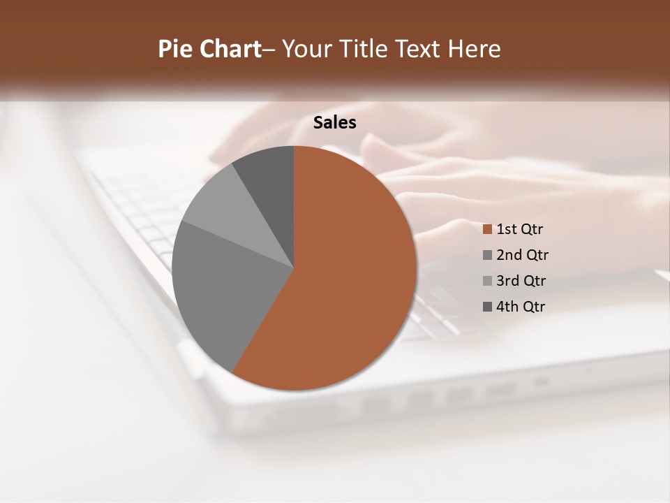 A Person Typing On A Laptop Computer PowerPoint Template