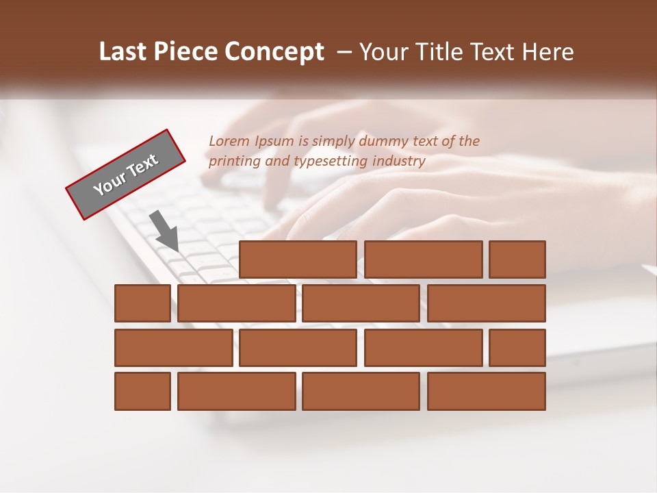 A Person Typing On A Laptop Computer PowerPoint Template