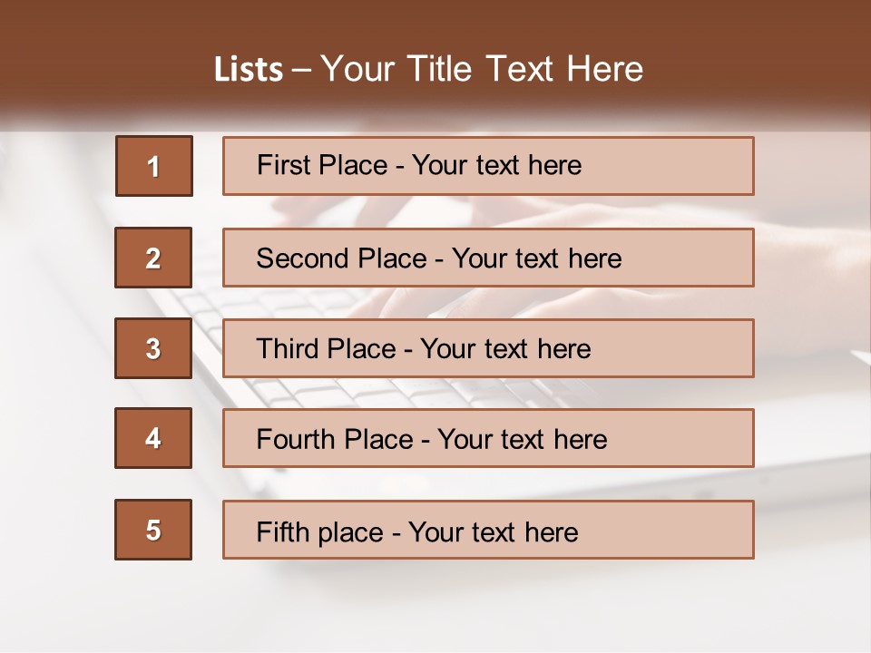 A Person Typing On A Laptop Computer PowerPoint Template