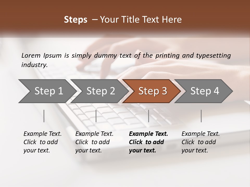 A Person Typing On A Laptop Computer PowerPoint Template