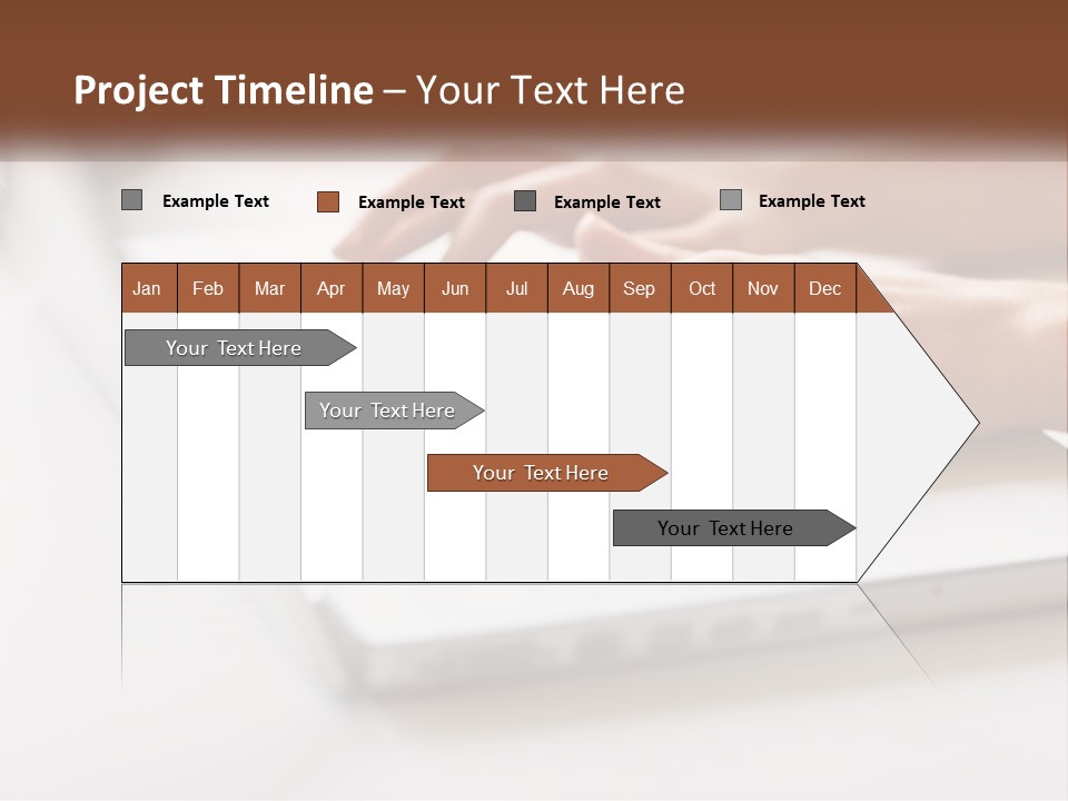 A Person Typing On A Laptop Computer PowerPoint Template