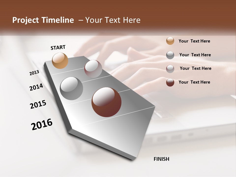 A Person Typing On A Laptop Computer PowerPoint Template