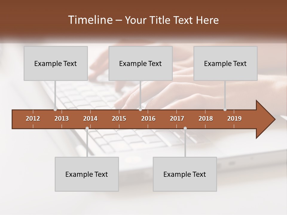 A Person Typing On A Laptop Computer PowerPoint Template