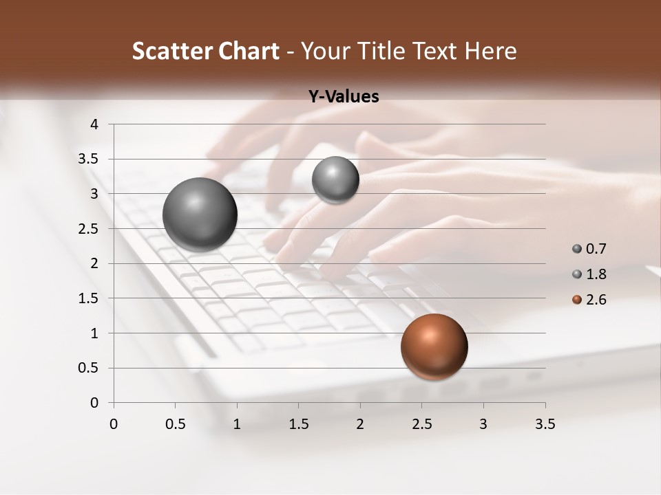 A Person Typing On A Laptop Computer PowerPoint Template