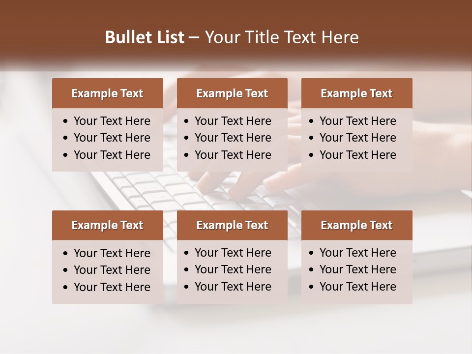 A Person Typing On A Laptop Computer PowerPoint Template