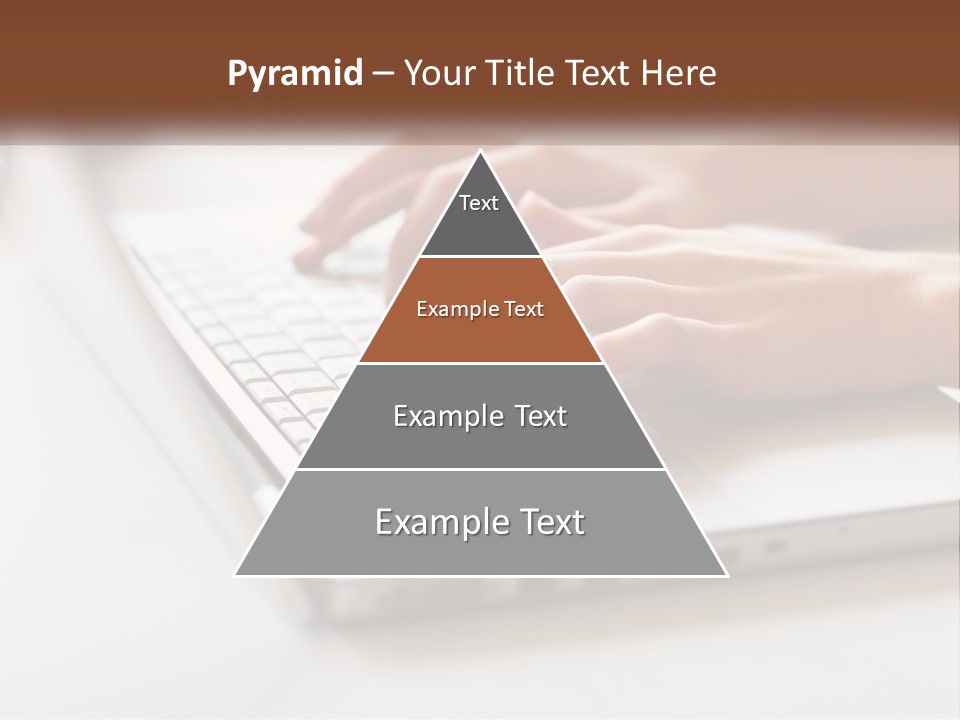A Person Typing On A Laptop Computer PowerPoint Template