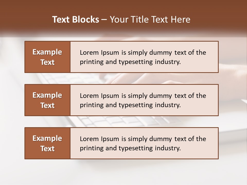 A Person Typing On A Laptop Computer PowerPoint Template