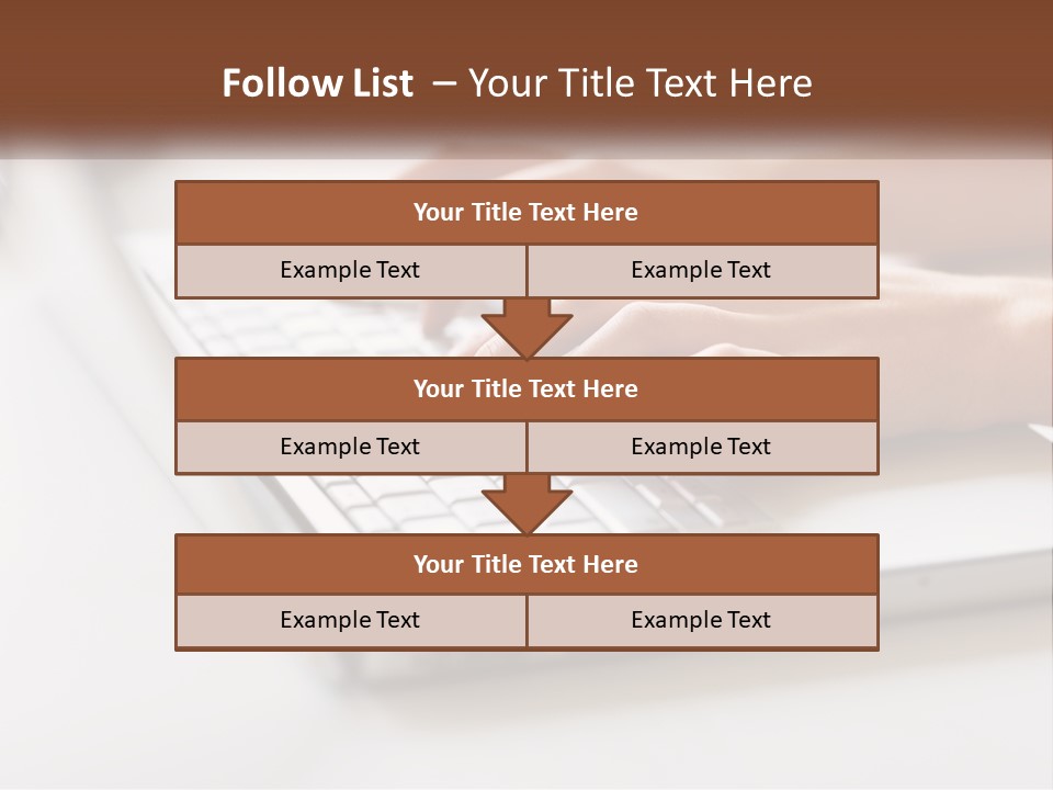 A Person Typing On A Laptop Computer PowerPoint Template