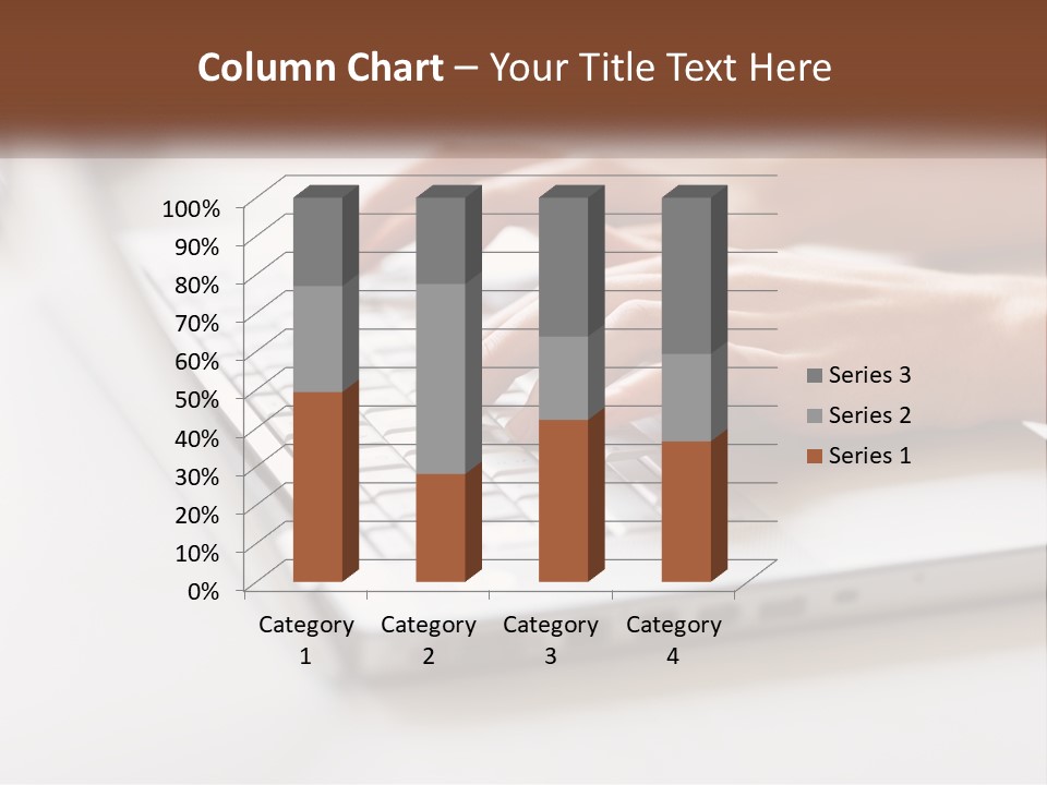 A Person Typing On A Laptop Computer PowerPoint Template