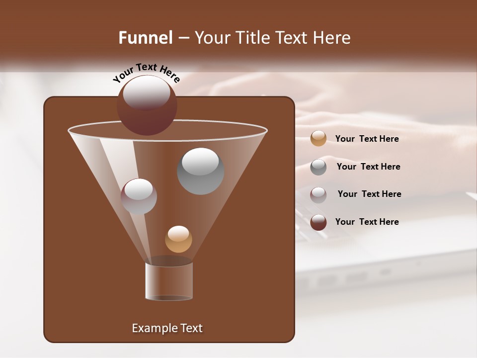 A Person Typing On A Laptop Computer PowerPoint Template