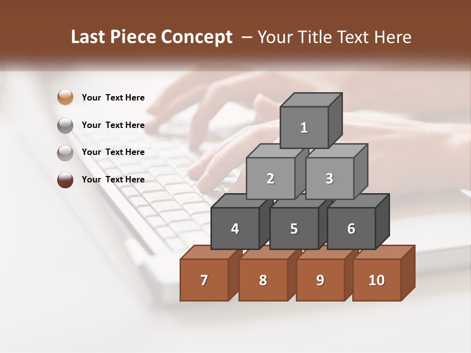 A Person Typing On A Laptop Computer PowerPoint Template