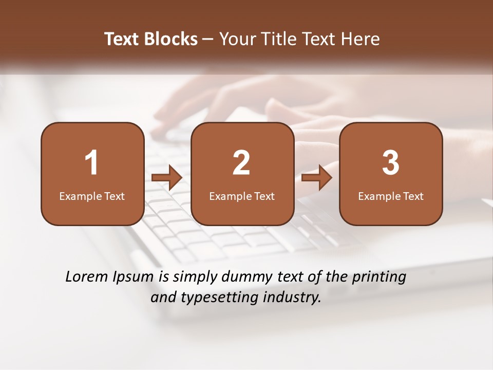 A Person Typing On A Laptop Computer PowerPoint Template