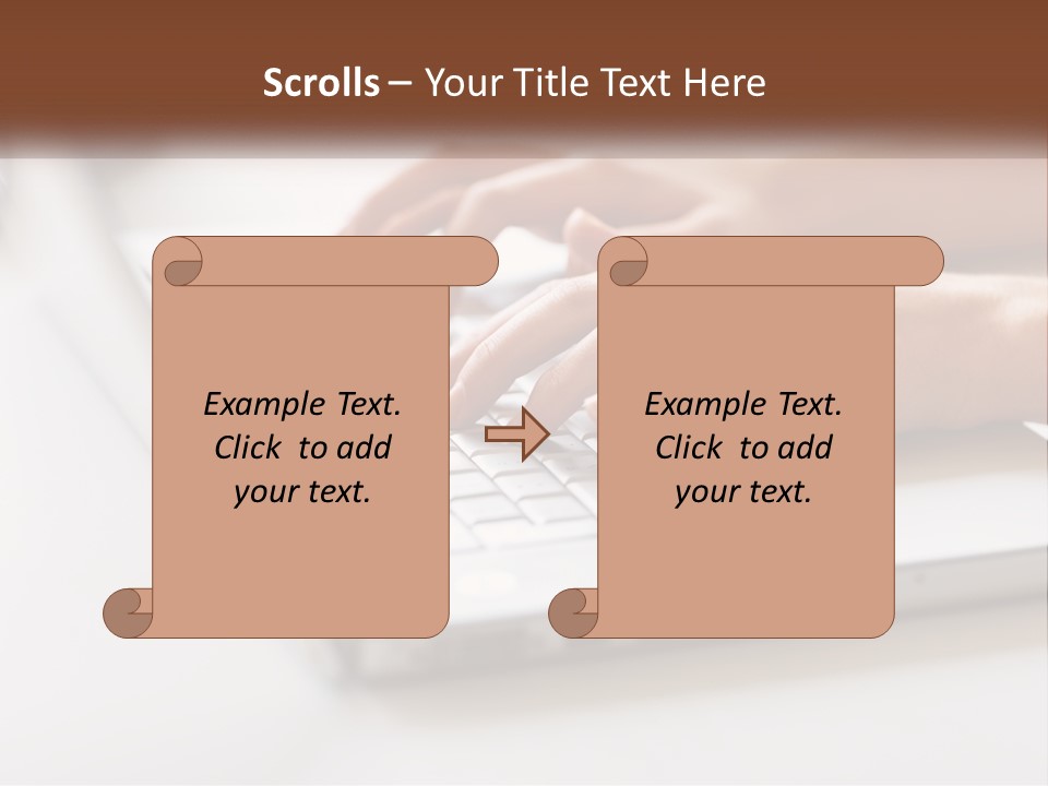 A Person Typing On A Laptop Computer PowerPoint Template