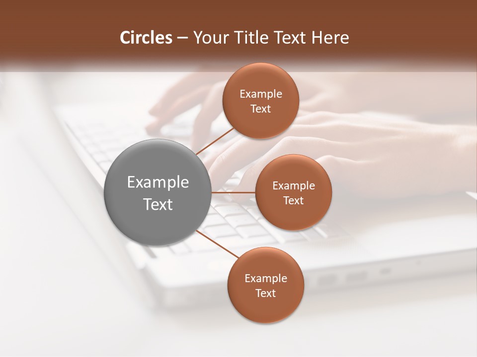 A Person Typing On A Laptop Computer PowerPoint Template
