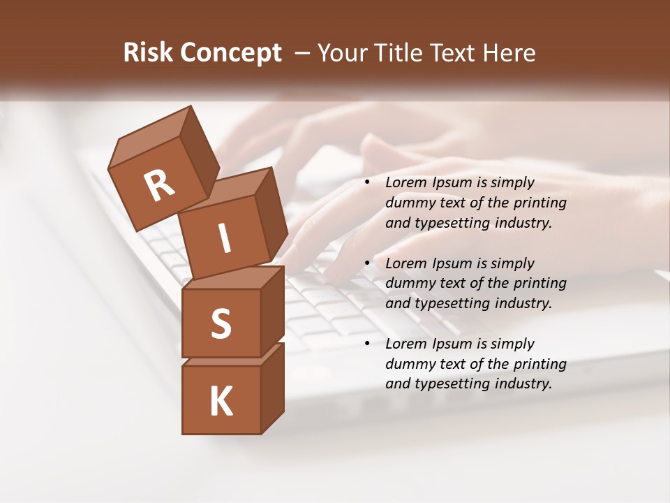 A Person Typing On A Laptop Computer PowerPoint Template