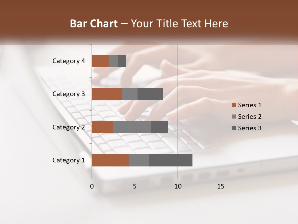 A Person Typing On A Laptop Computer PowerPoint Template