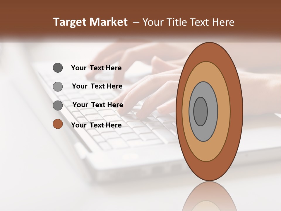 A Person Typing On A Laptop Computer PowerPoint Template