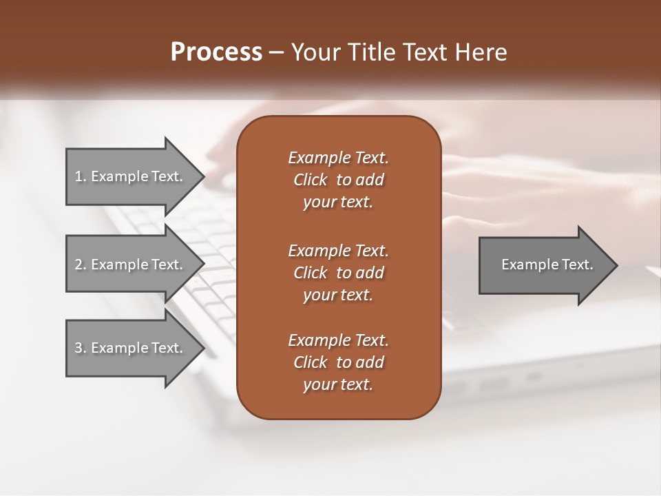 A Person Typing On A Laptop Computer PowerPoint Template