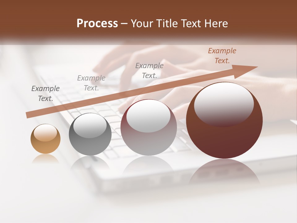 A Person Typing On A Laptop Computer PowerPoint Template