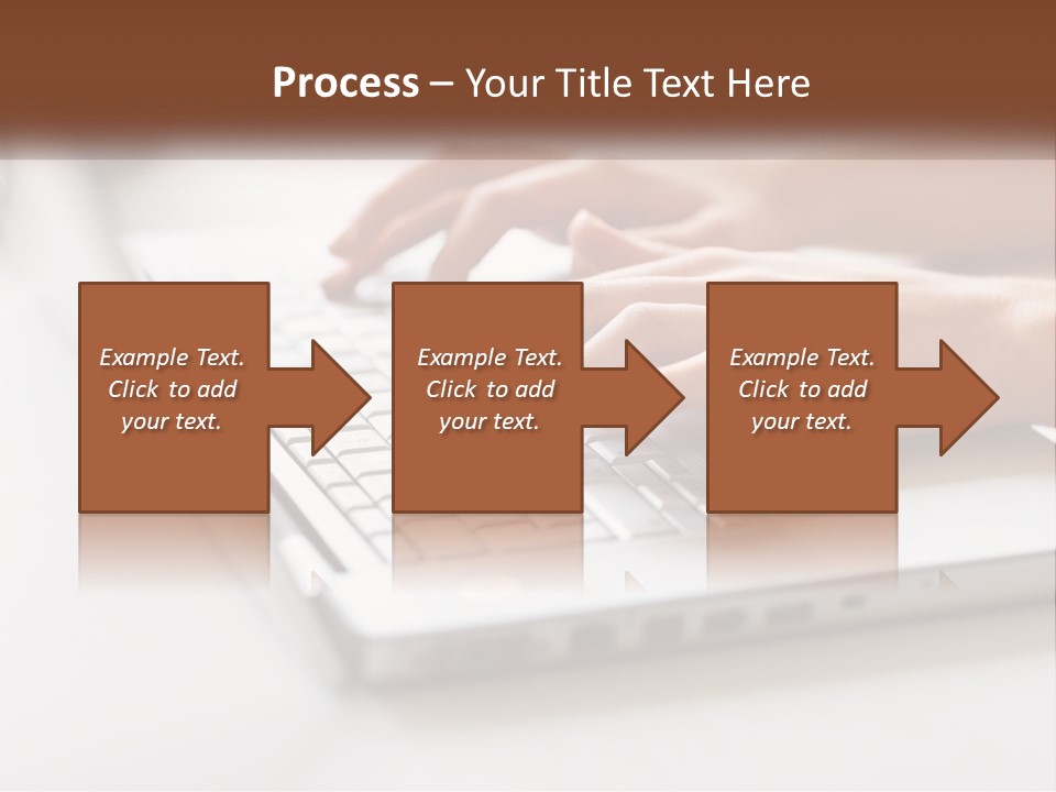 A Person Typing On A Laptop Computer PowerPoint Template