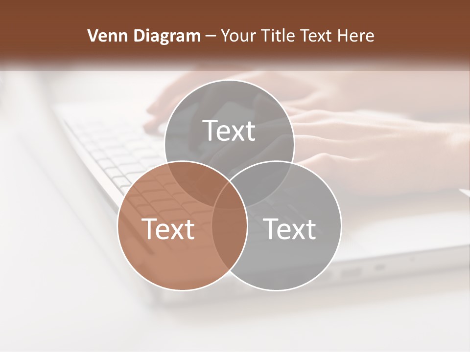 A Person Typing On A Laptop Computer PowerPoint Template