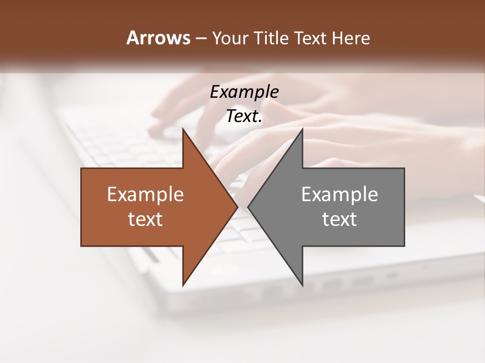 A Person Typing On A Laptop Computer PowerPoint Template