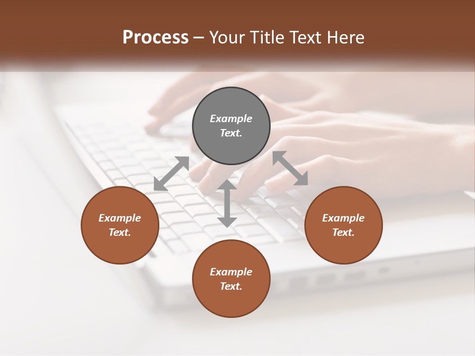 A Person Typing On A Laptop Computer PowerPoint Template