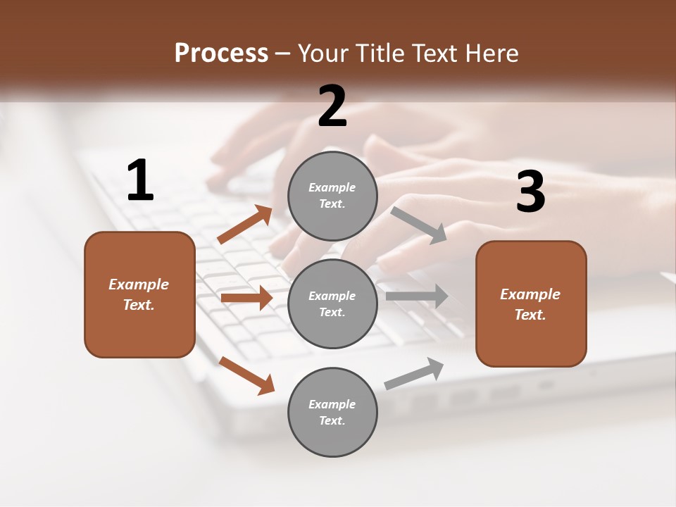 A Person Typing On A Laptop Computer PowerPoint Template
