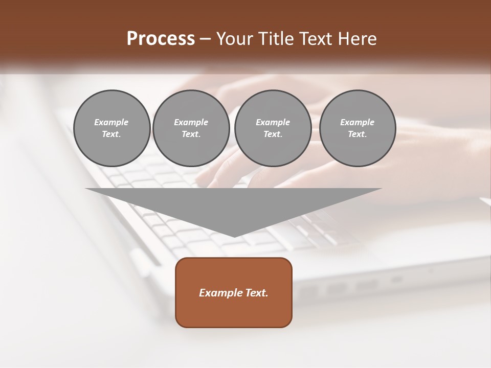 A Person Typing On A Laptop Computer PowerPoint Template