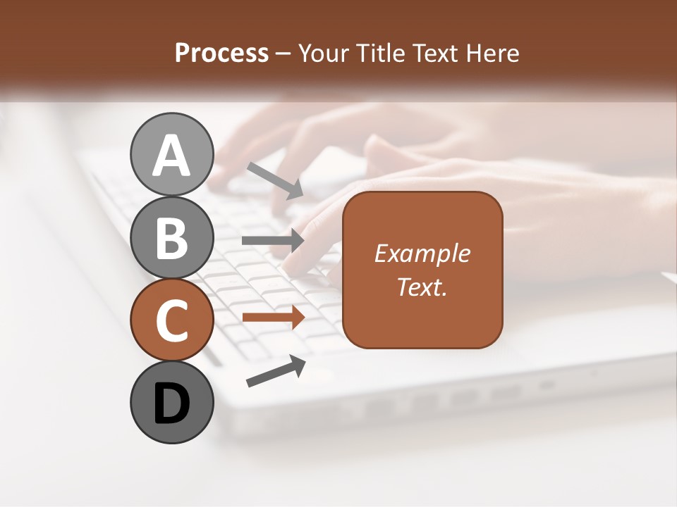 A Person Typing On A Laptop Computer PowerPoint Template