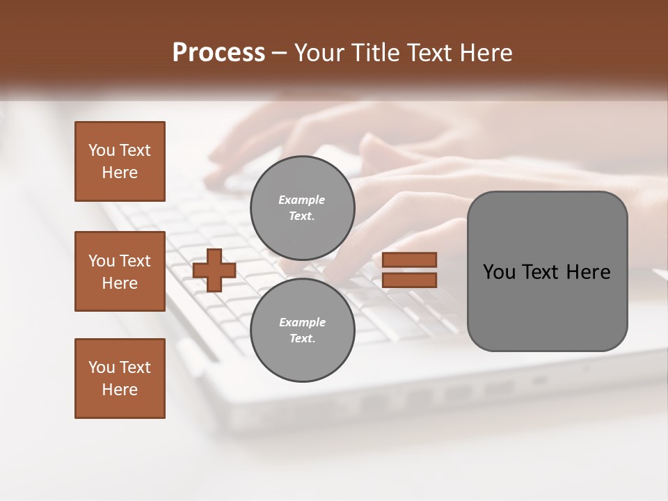 A Person Typing On A Laptop Computer PowerPoint Template