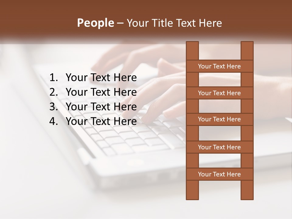 A Person Typing On A Laptop Computer PowerPoint Template