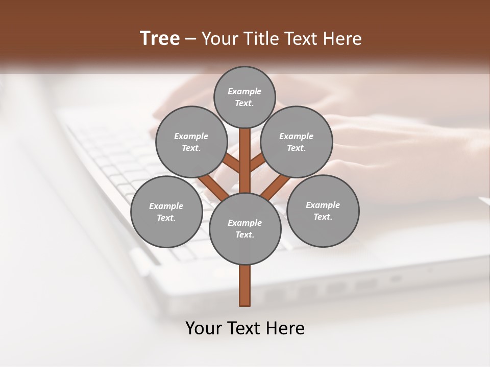 A Person Typing On A Laptop Computer PowerPoint Template