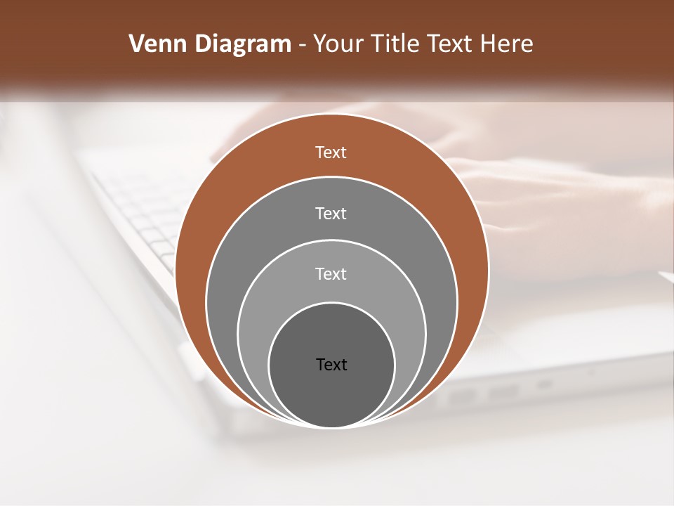 A Person Typing On A Laptop Computer PowerPoint Template