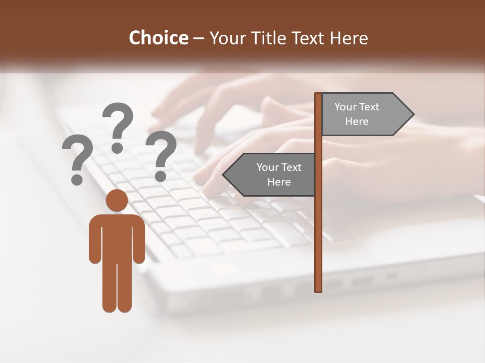 A Person Typing On A Laptop Computer PowerPoint Template