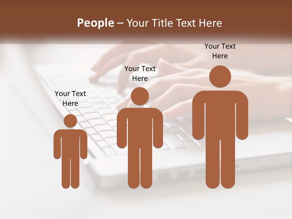 A Person Typing On A Laptop Computer PowerPoint Template