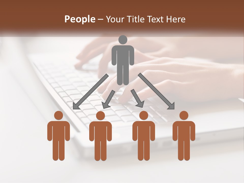 A Person Typing On A Laptop Computer PowerPoint Template