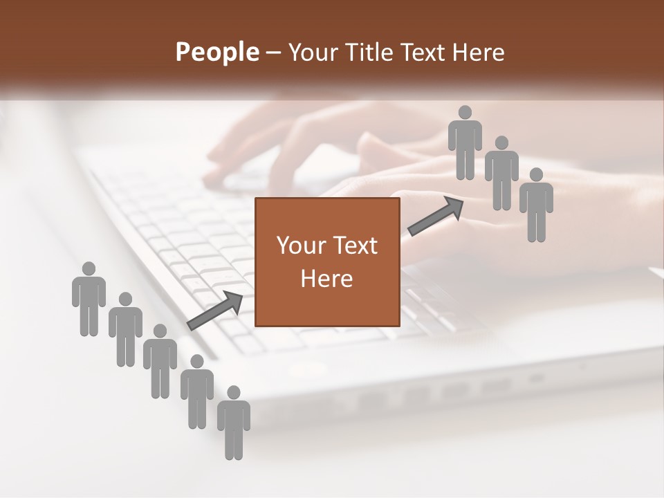 A Person Typing On A Laptop Computer PowerPoint Template