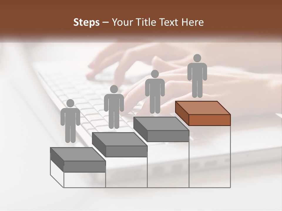 A Person Typing On A Laptop Computer PowerPoint Template