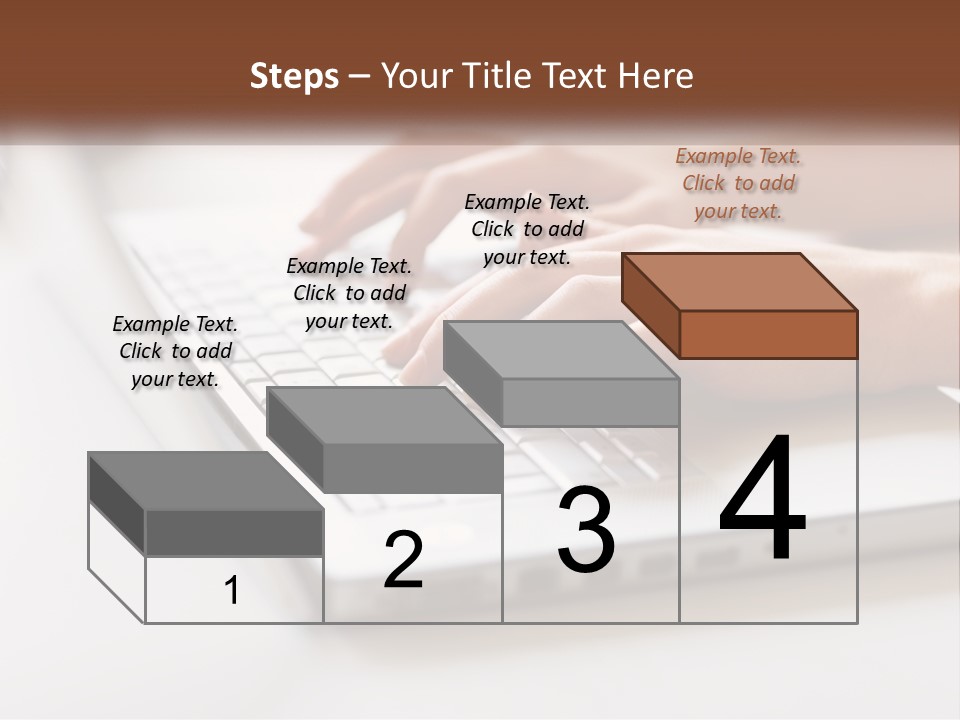 A Person Typing On A Laptop Computer PowerPoint Template