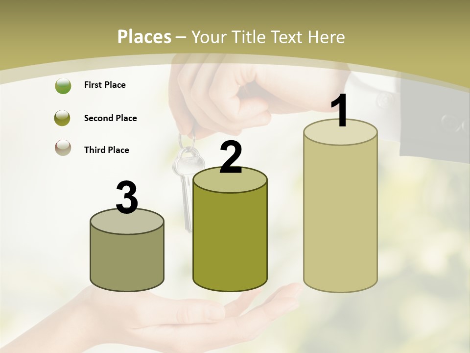 A Person Handing A Key To Another Person PowerPoint Template