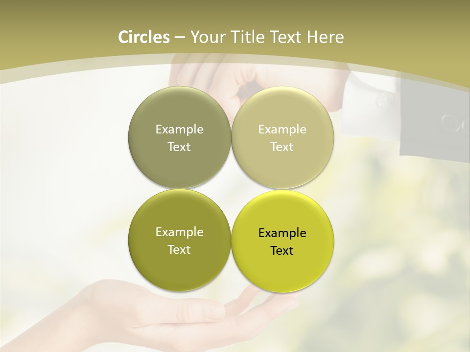 A Person Handing A Key To Another Person PowerPoint Template