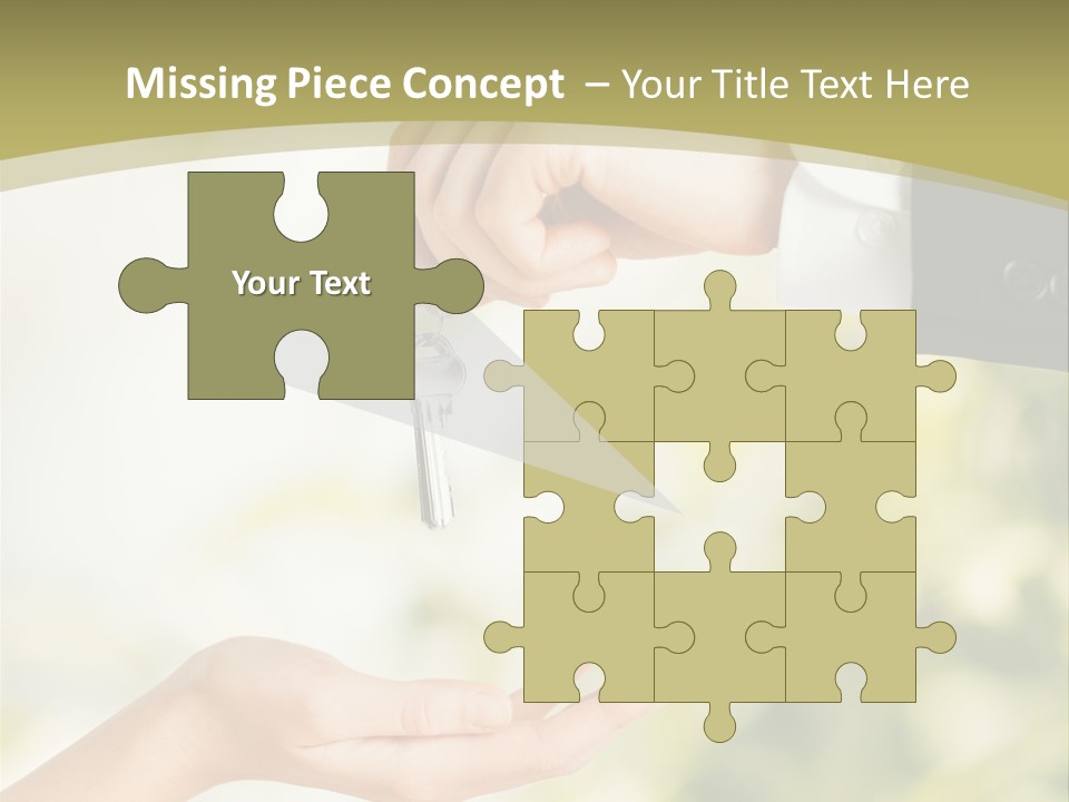 A Person Handing A Key To Another Person PowerPoint Template