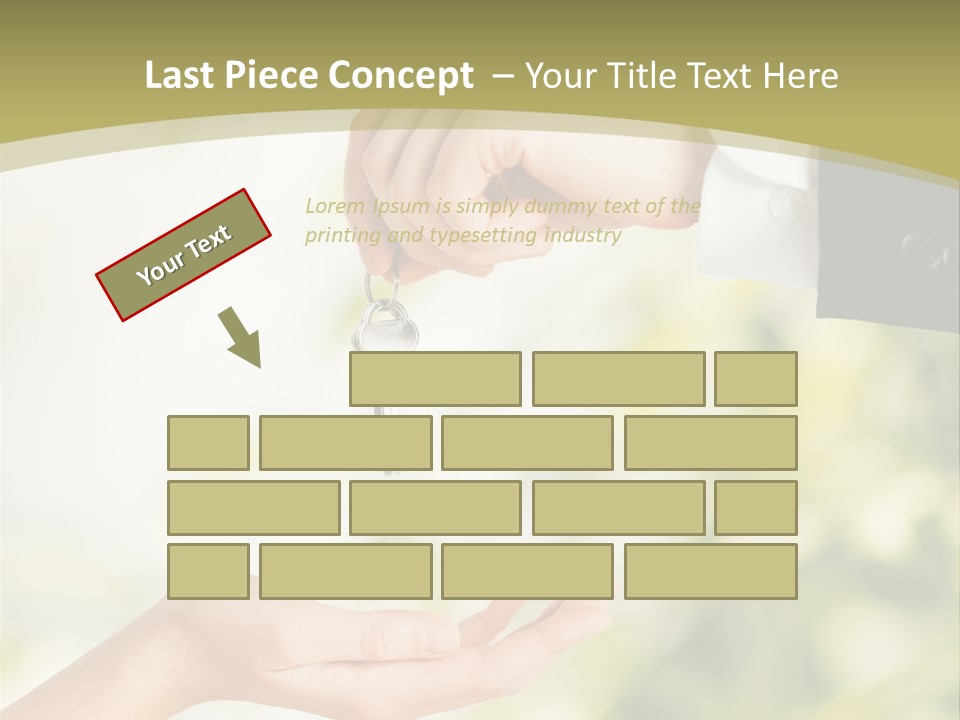 A Person Handing A Key To Another Person PowerPoint Template